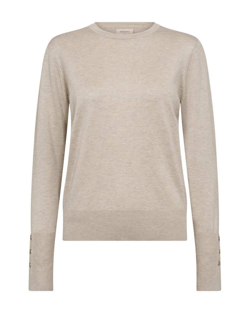 FQKatie Round Neck Pullover Moonbeam Melange Freequent