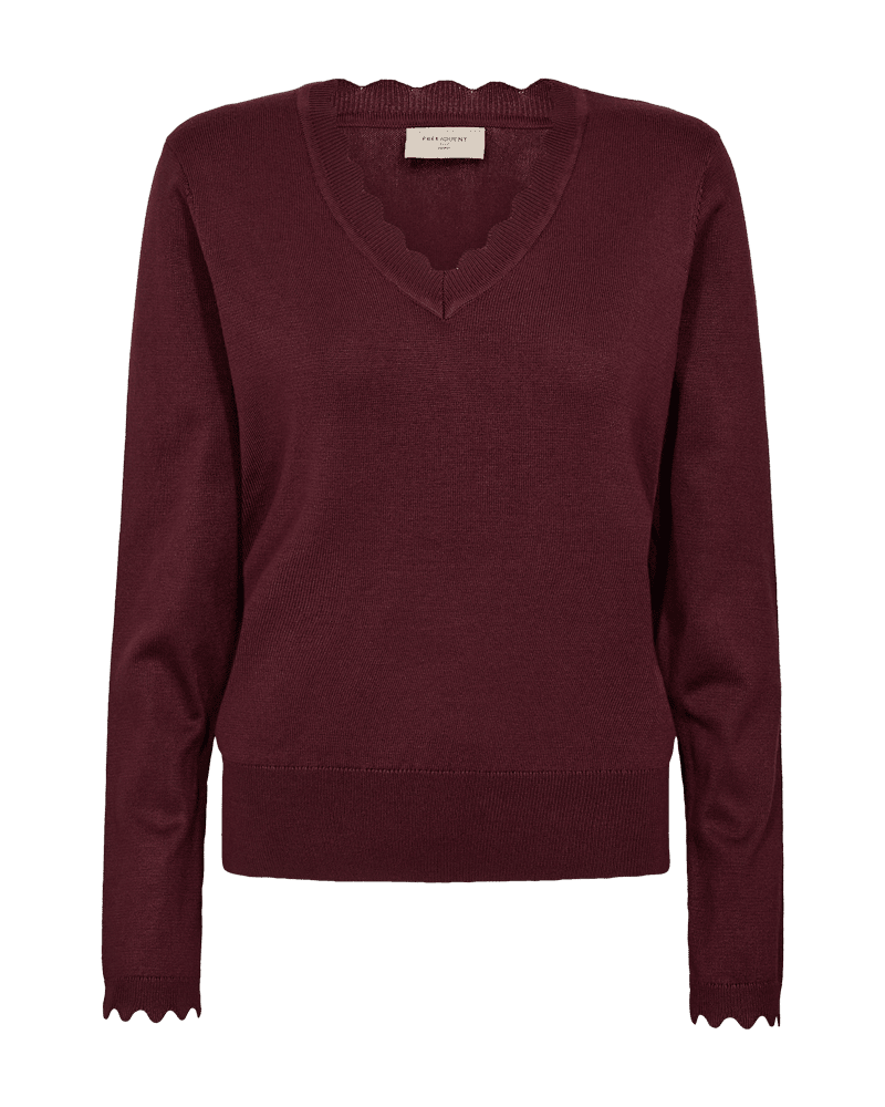 FQKatie Scalloped V-Neck Port Royale Freequent