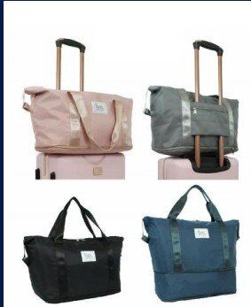 Nicole Brown Expandable Bag Black