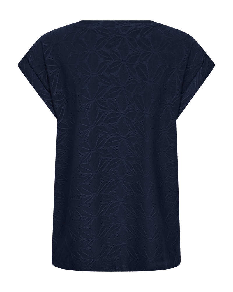FQBlond Tee Flower Navy Blazer Freequent