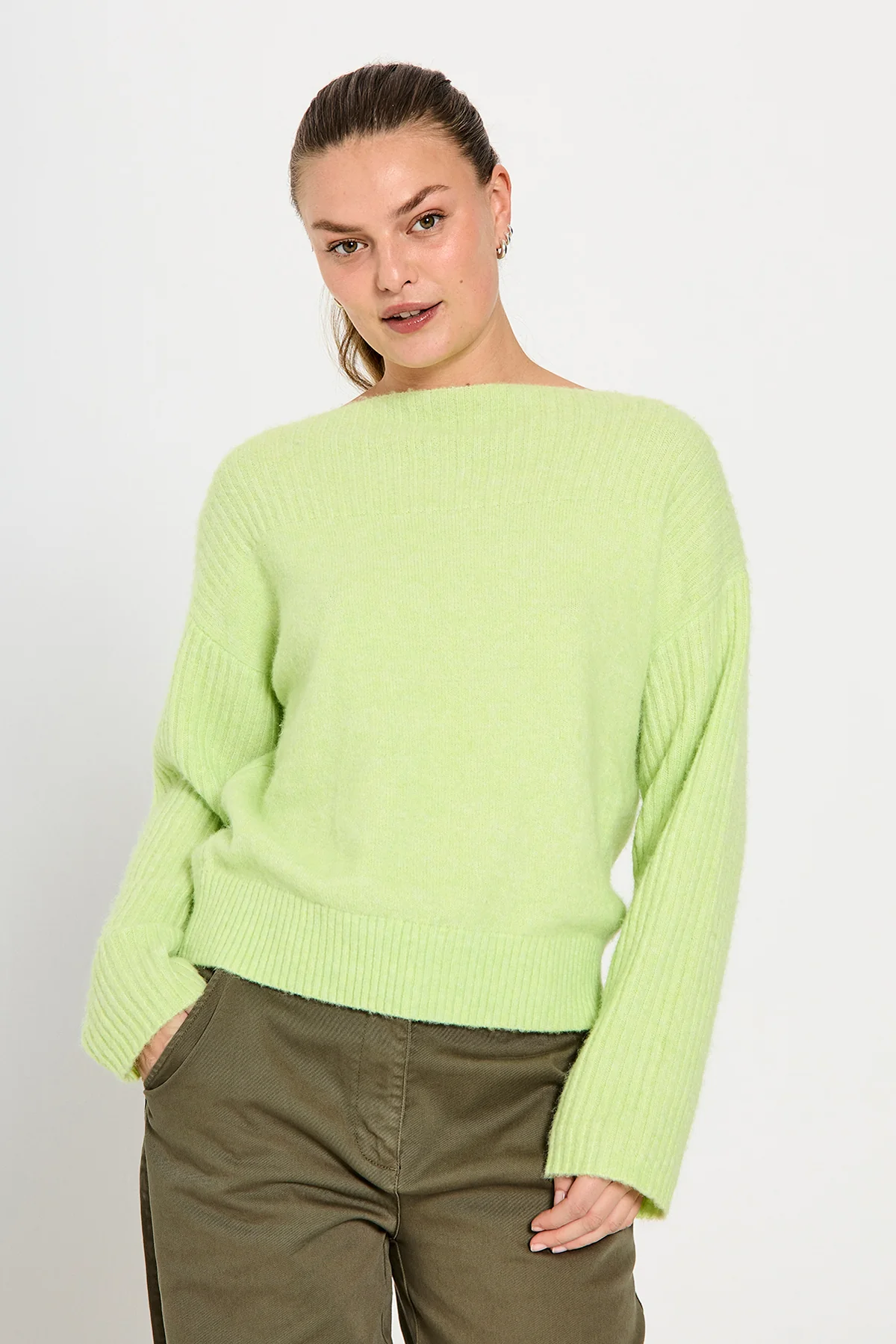 Boady Pullover Melange Shadow Lime Freequent